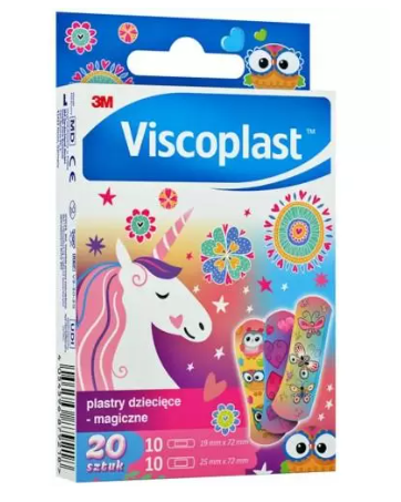 Viscoplast Plastry Dziecięce magiczne  20 szt. 