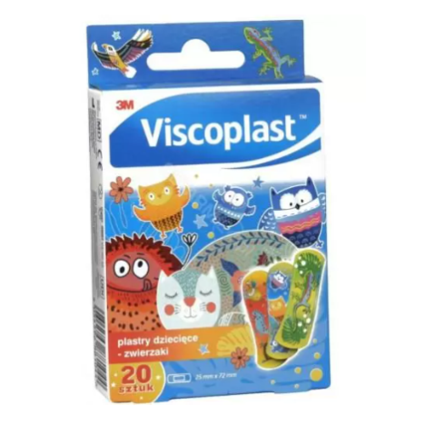 Viscoplast Plastry Dziecięce zwierzaki 20 szt. 