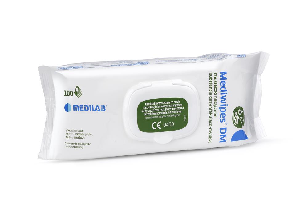 Kopia Chusteczki bezalkoholowe Mediwipes DM 100 szt. - FLOW PACK