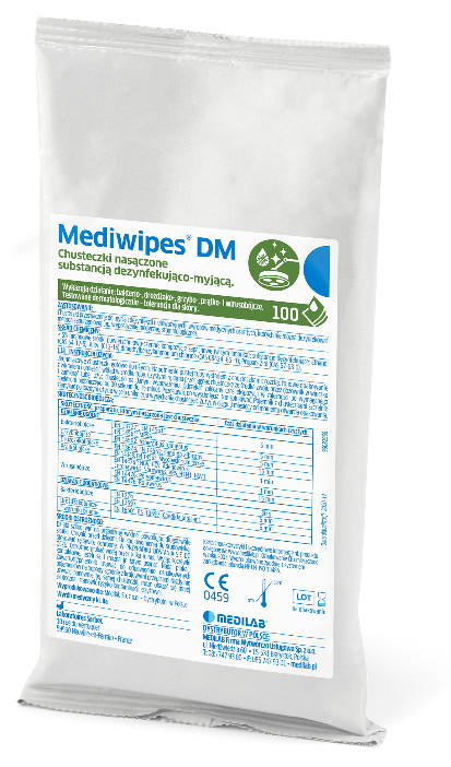 Kopia Chusteczki bezalkoholowe Mediwipes DM 100 szt. - FLOW PACK