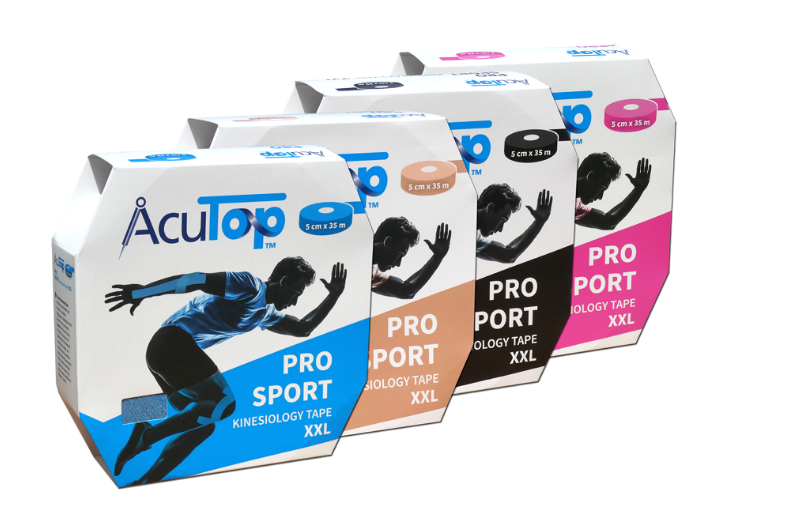 AcuTop PRO SPORT 35m - wzmocniona taśma do kinesiotapingu - BEŻOWA