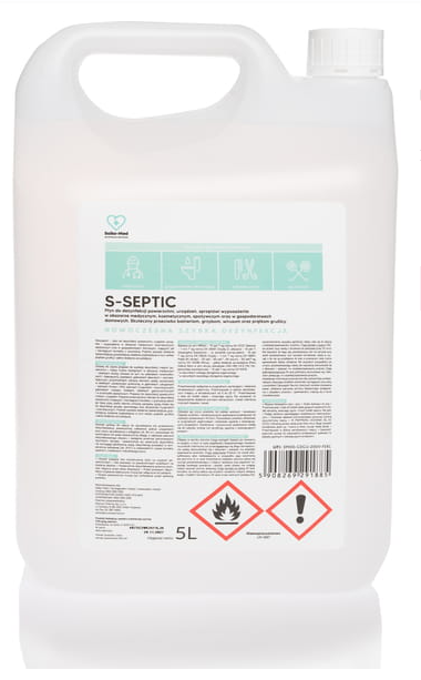 Saiko S-Septic Płyn do dezynfekcji powierzchni alkohol 5L