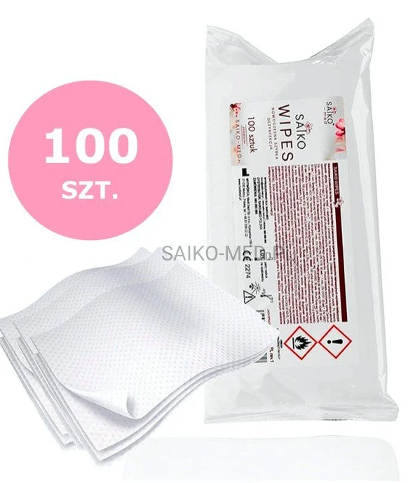 Saiko Wipes chusteczki do dezynfekcji powierzchni 100 szt.-pudełko