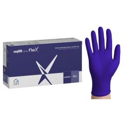 Rękawice nitrylowe easyCARE FLEX kobaltowe PF - XL (100 szt.)