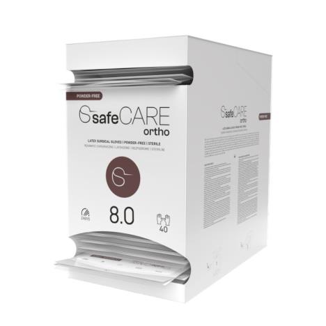 safeCARE ortho-rękawice chirurgiczne, lateks PF, sterylne, 8, 1 para