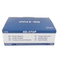 Koreczek luer lock combi biały KD-stop - 100 szt.