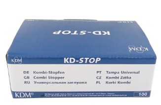 Koreczek luer lock combi niebieski KD-stop - 100 szt.