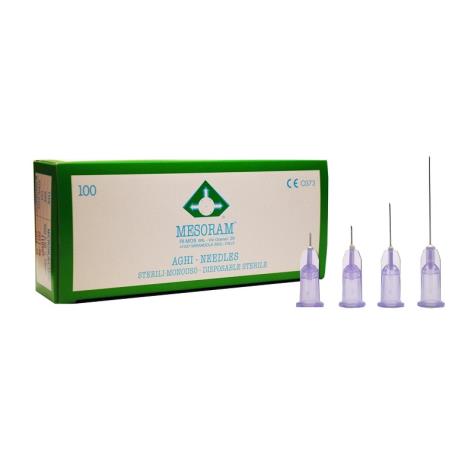 Igły do mezoterapii MESORAM 0,3 x 25 mm , 30 G - 100 szt.