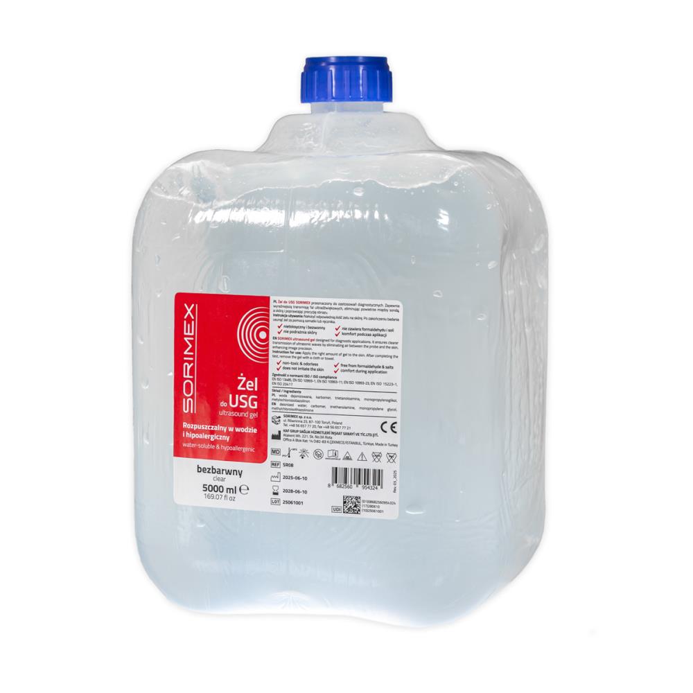 Żel do USG bezbarwny SORIMEX 5l