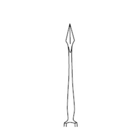 Igła prosta do zaćmy, usuwania ciał obcych - 13cm
