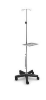 Stojak na kroplówki z listwą zasilającą i półeczką SK-01 