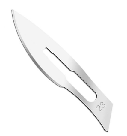 Ostrza do skalpela nr 23 ze stali węglowej - 100 szt.