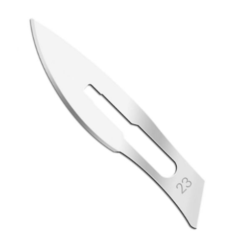 Ostrza do skalpela nr 23 ze stali węglowej - 100 szt.