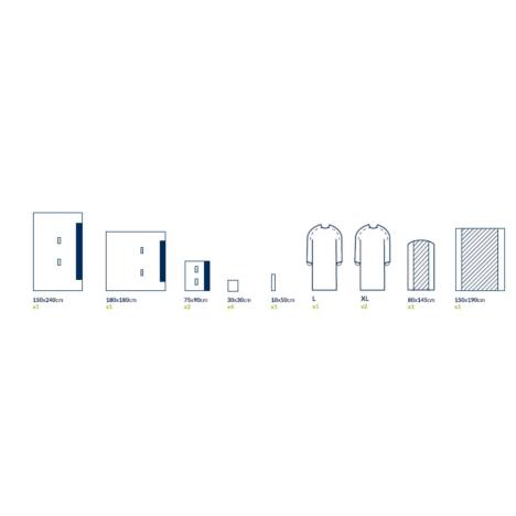ZESTAW SERWET UNIWERSALNYCH 5-G jałowy