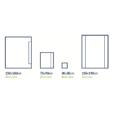 ZESTAW SERWET UNIWERSALNYCH 2 jałowy