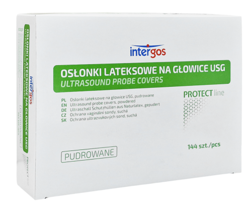 Osłonki na głowicę USG pudrowane, 144 szt.