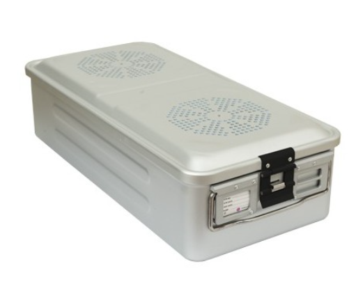 Kontener do sterylizacji z filtrem 1/1, perforowane dno,  580X280X135mm