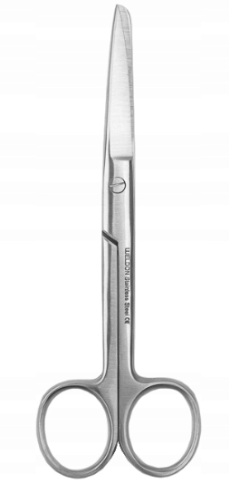 Nożyczki chirurgiczne standardowe proste ostro-tępe 16 cm - 1 szt.