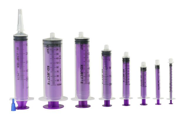 Strzykawka 3-częściowa Luer Lock KD-JECT Enteral - 60 ml, 30szt.