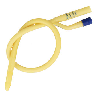 Cewnik Foley dwudrożny z gumową zastawką, lateks silikonowany, CH24, balon 30ml-10 szt.