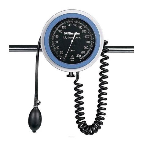 Kopia Anestezjologiczny ciśnieniomierz zegarowy Riester Big Ben z okrągłą tarczą
