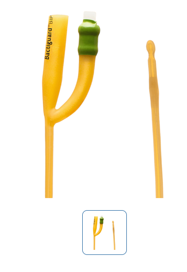 Cewnik Foleya lateksowy dwudrożny z jonami srebra Bactiguard CH16