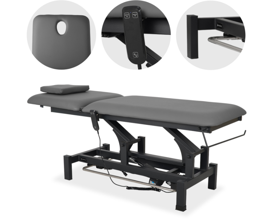 Stół elektryczny  pilot ręczny, rama sterująca, szaro czarny do 200 kg