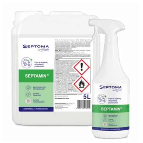 SEPTAMIN Alkoholowy płyn do dezynfekcji powierzchni, 1L