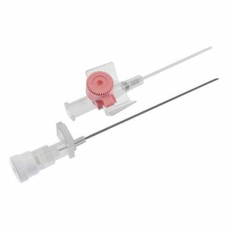 Kaniula do żył obwodowych różowa z portem, INSTAFLASH 1,1x32mm 20G