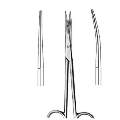 Nożyczki METZENBAUM preparacyjne ostro/ostre 14cm-zagięte