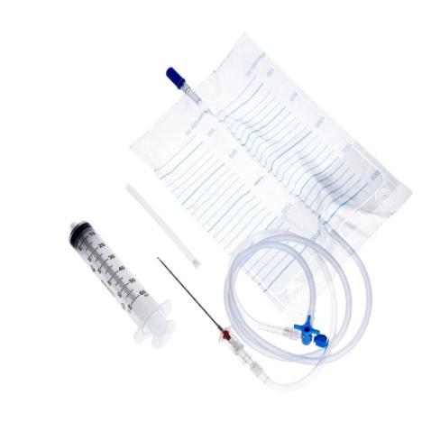 Zestaw do drenażu opłucnej z igłą Veress'a 