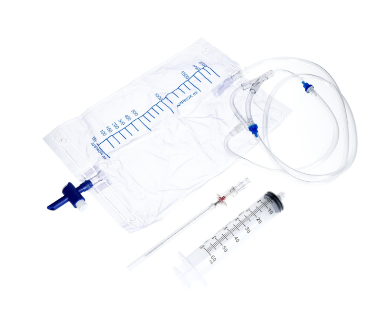 Zestaw do drenażu opłucnej z igłą Veress'a 