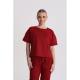Bluza medyczna damska oversize Red Wine L