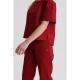 Bluza medyczna damska oversize Red Wine L