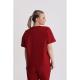 Bluza medyczna damska oversize Red Wine L