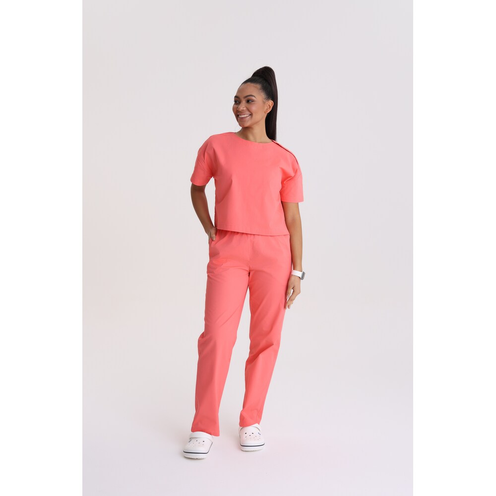 Bluza medyczna damska oversize Living Coral S