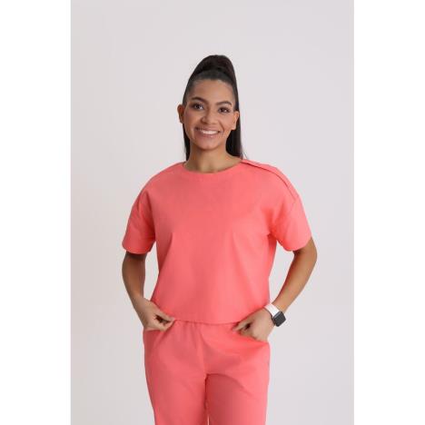 Bluza medyczna damska oversize Living Coral XL