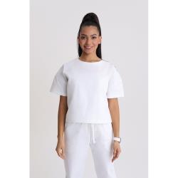 Bluza medyczna damska oversize Optic White S