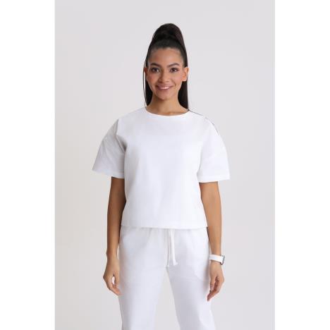 Bluza medyczna damska oversize Optic White S