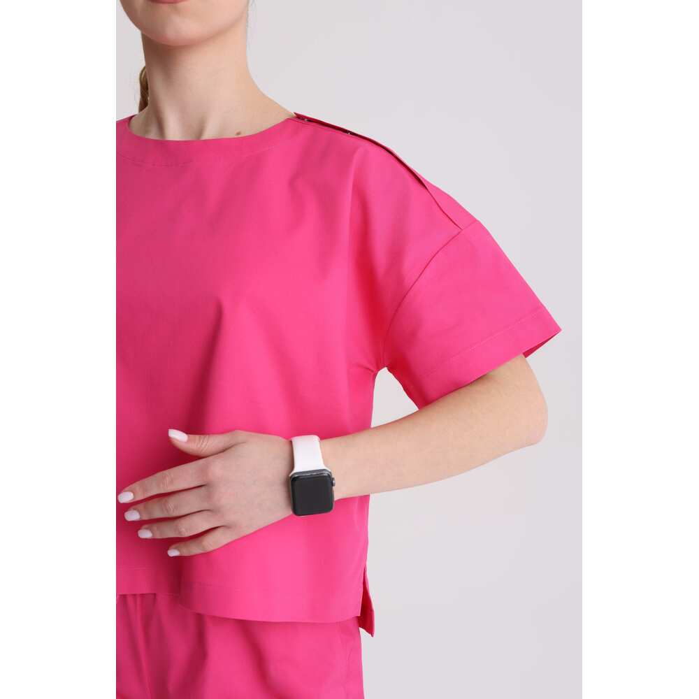 Bluza medyczna damska oversize Magenta S
