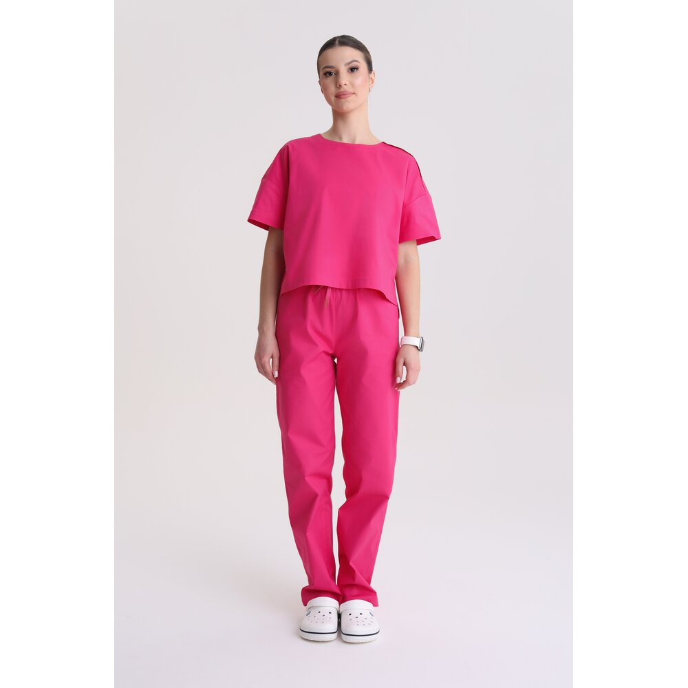 Bluza medyczna damska oversize Magenta XL