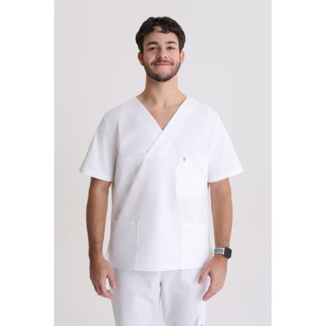 Bluza medyczna męska klasyczna Optic White L