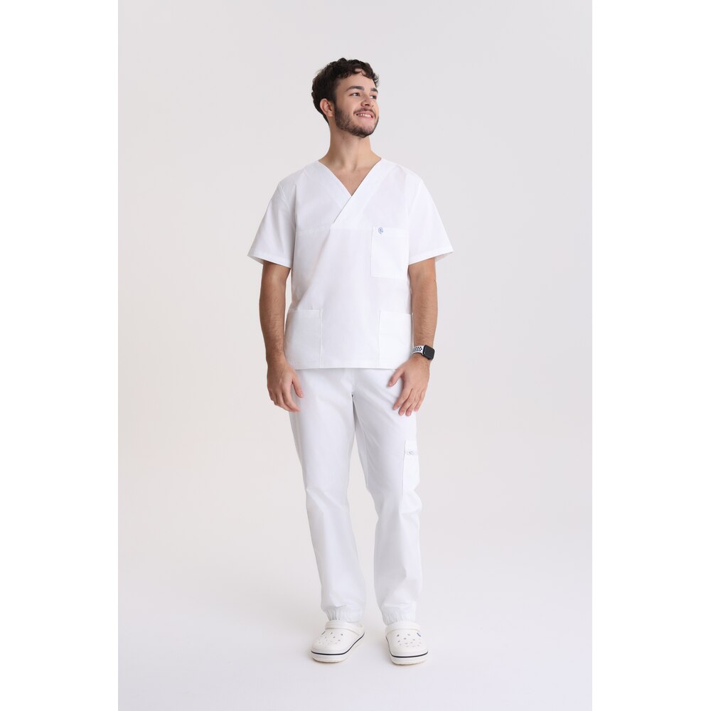 Bluza medyczna męska klasyczna Optic White XL