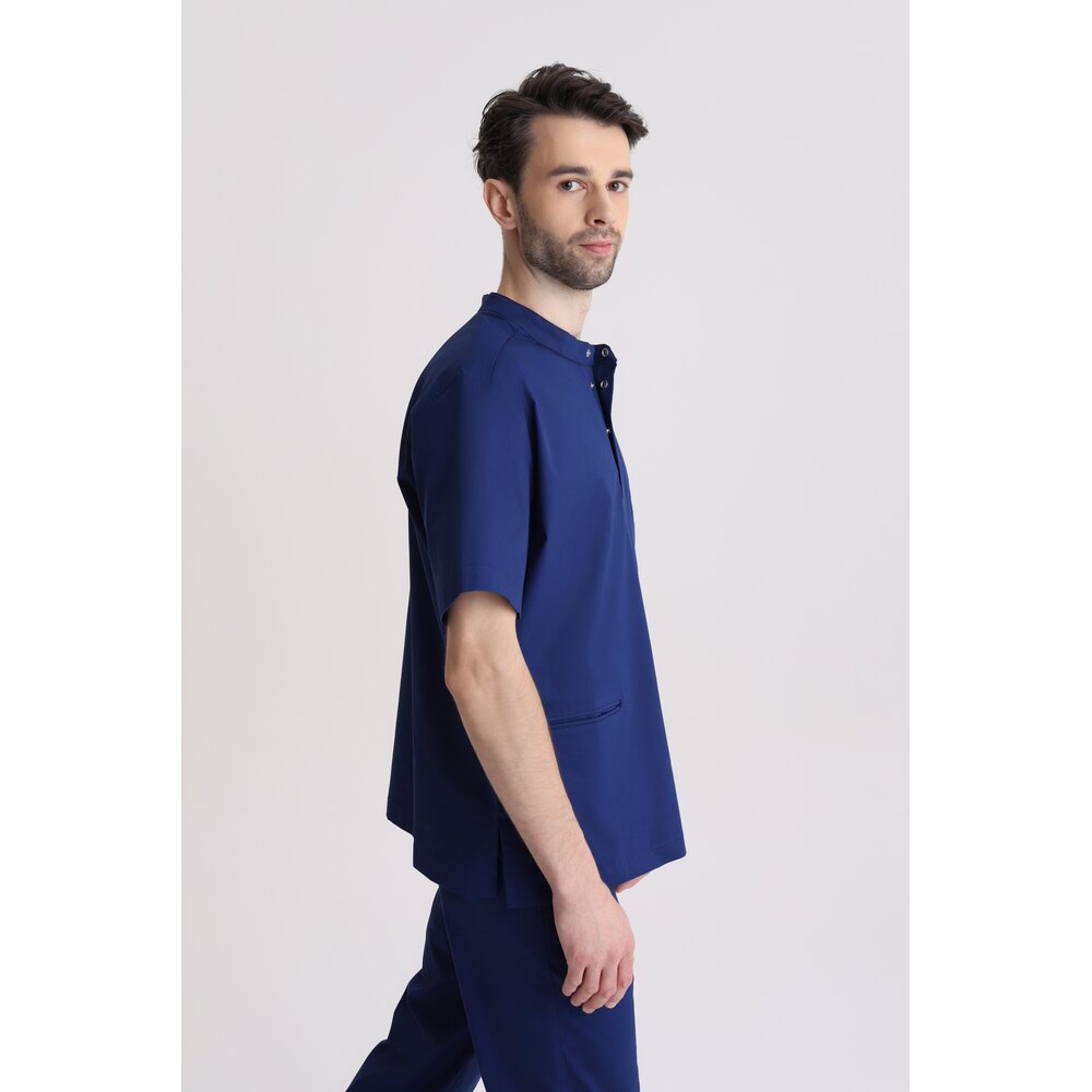 Bluza medyczna męska ze stójką Just Navy XL