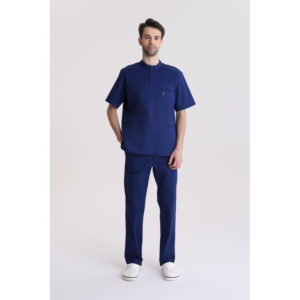 Bluza medyczna męska ze stójką Just Navy XXL