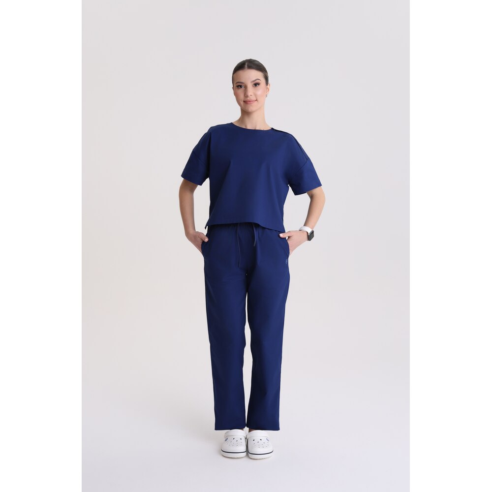 Spodnie medyczne damskie stright-leg Just Navy M