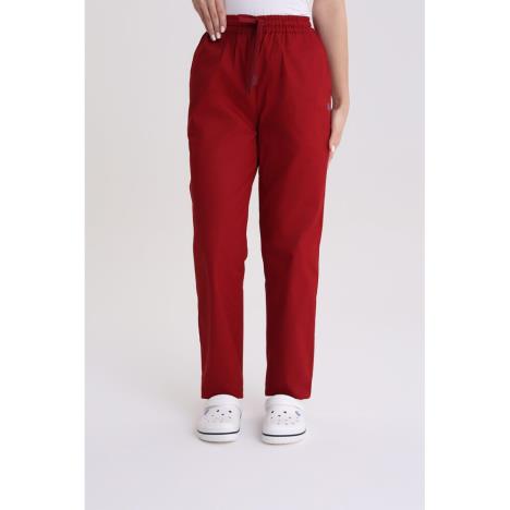 Spodnie medyczne damskie stright-leg Red Wine XL
