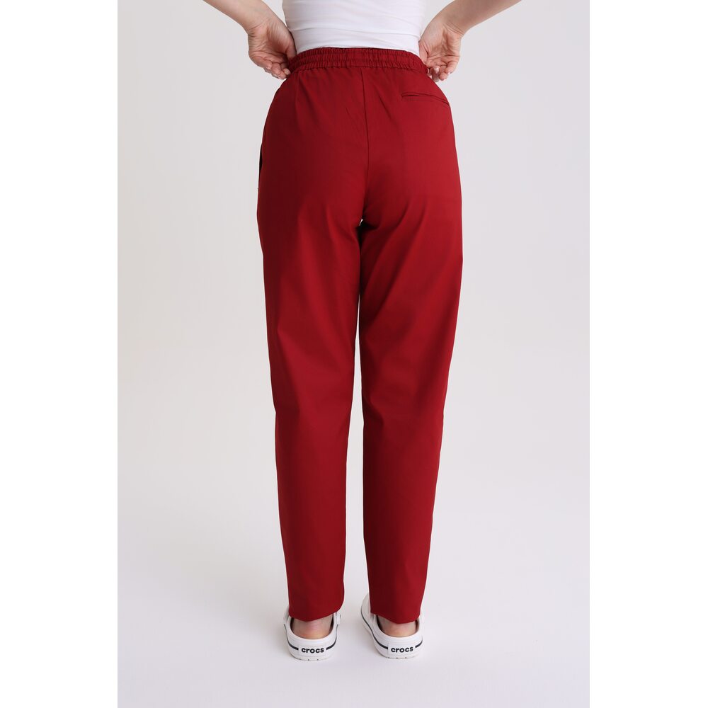Spodnie medyczne damskie stright-leg Red Wine XXL
