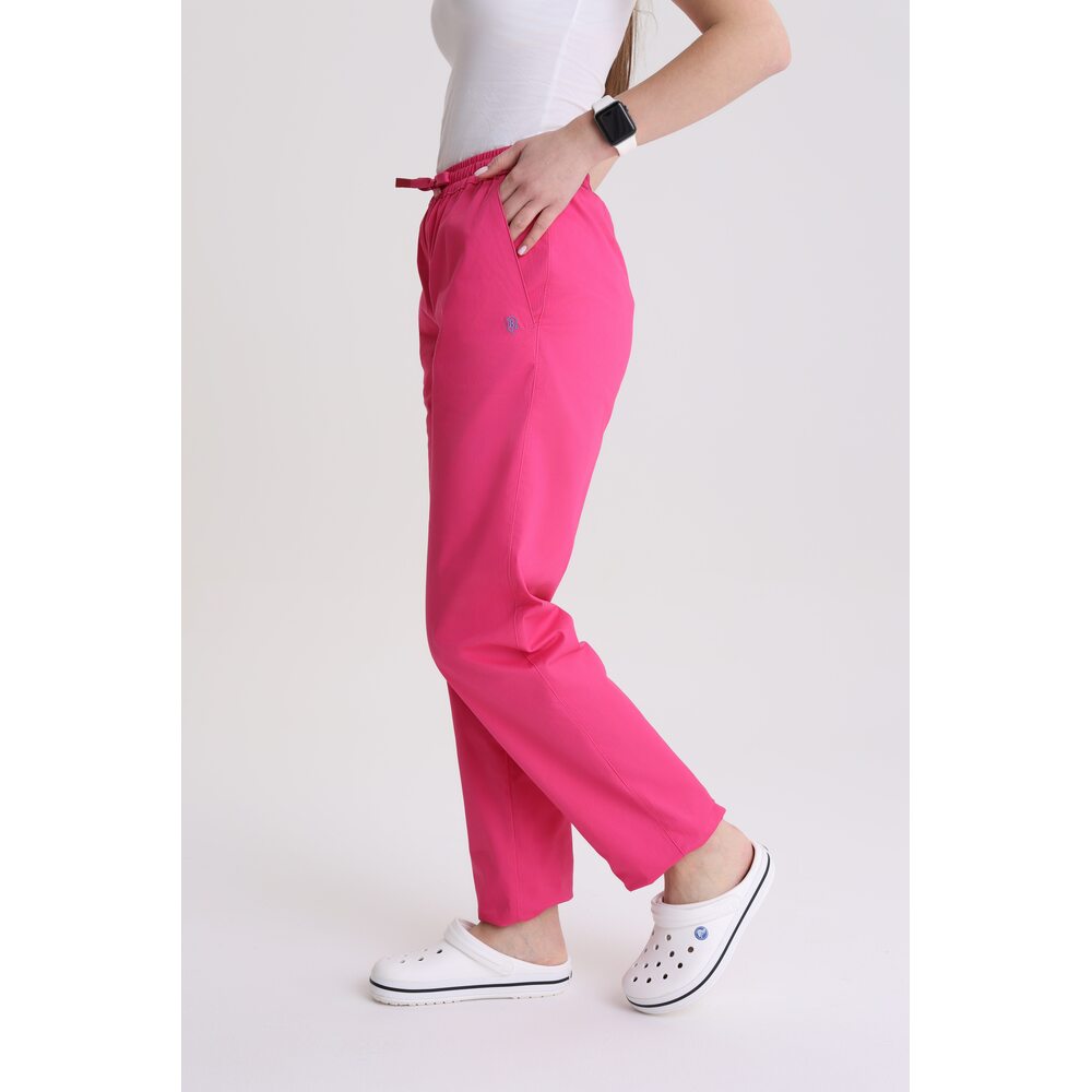 Spodnie medyczne damskie stright-leg Magenta S