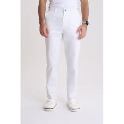 Spodnie medyczne męskie klasyczne Optic White L